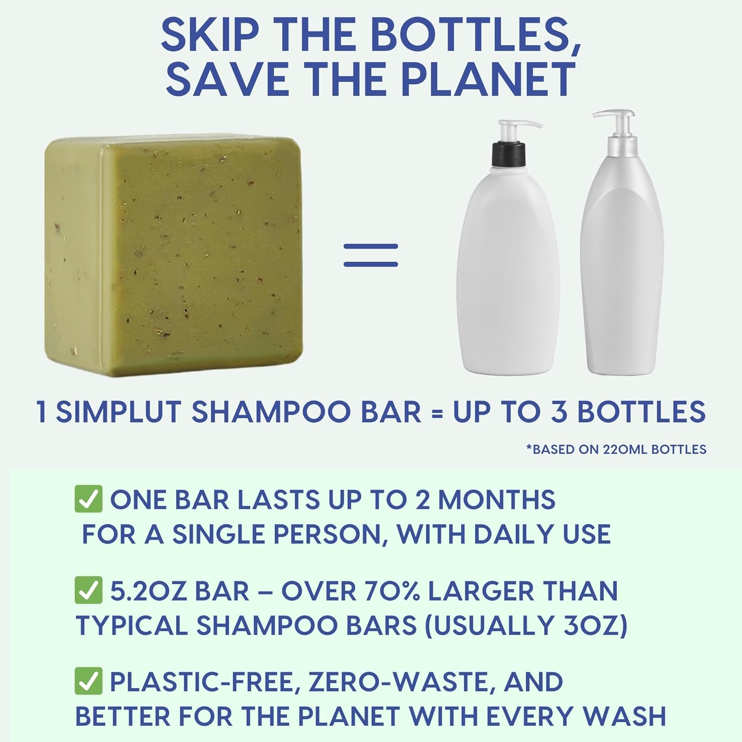 Rosemary Tea Tree Shampoo Bar with Keratin Biotin Argan Oil 5.2oz Sulfate Free Condition - Image 5