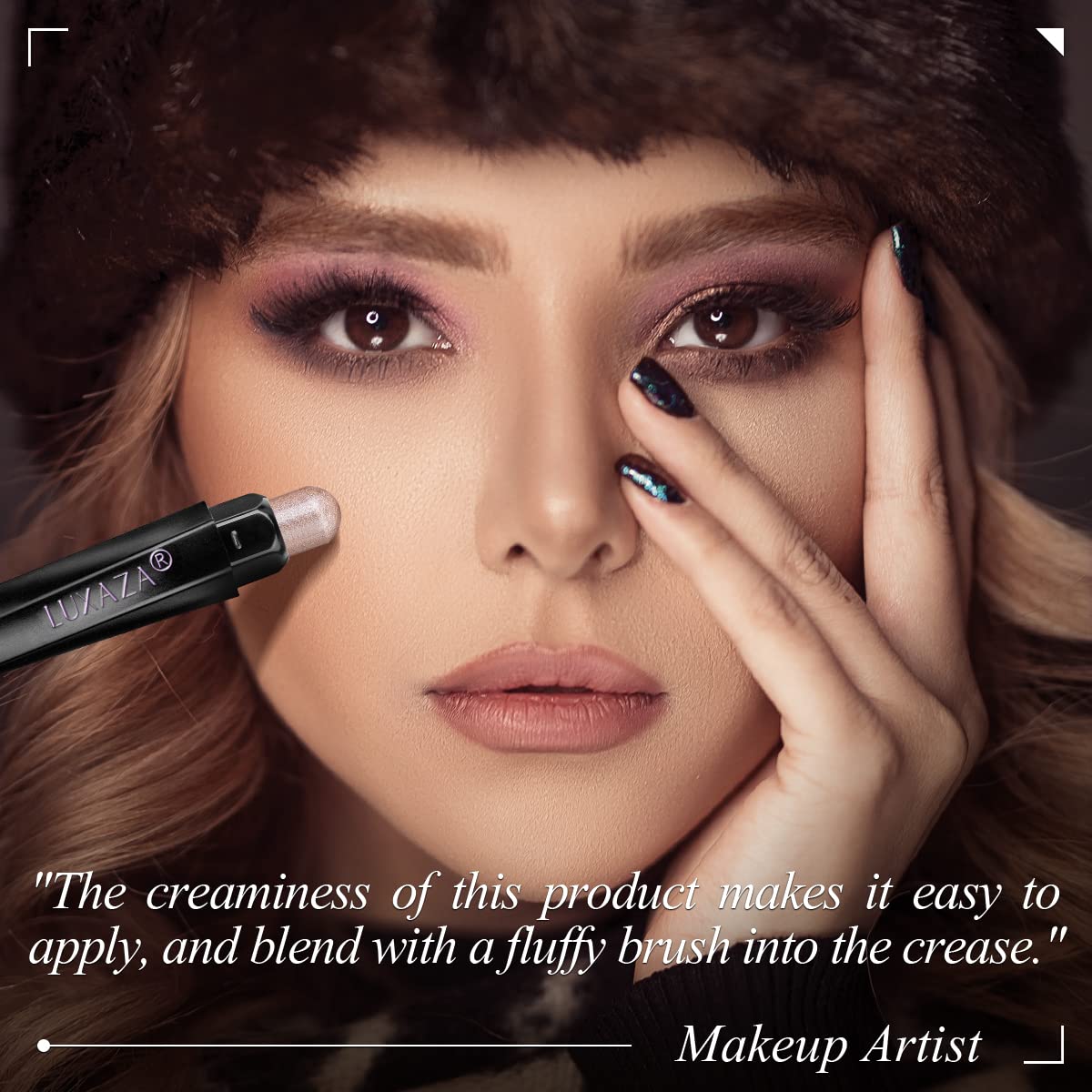 10PCS Waterproof Shimmer Matte Brown Eyeshadow Stick Set for Women - Image 5