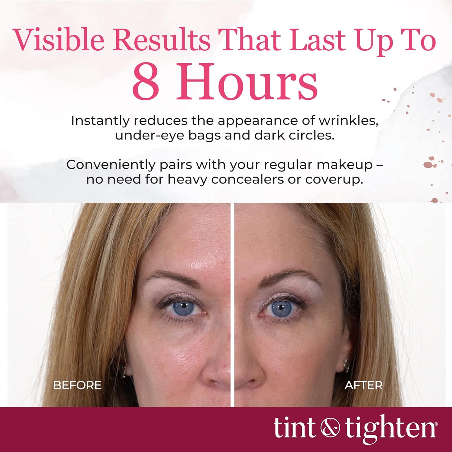 Tinted and Tightening Anti-Aging Eye Cream for Wrinkles, 0.5 oz, Smooths and Reduces Fine Lines - Image 7
