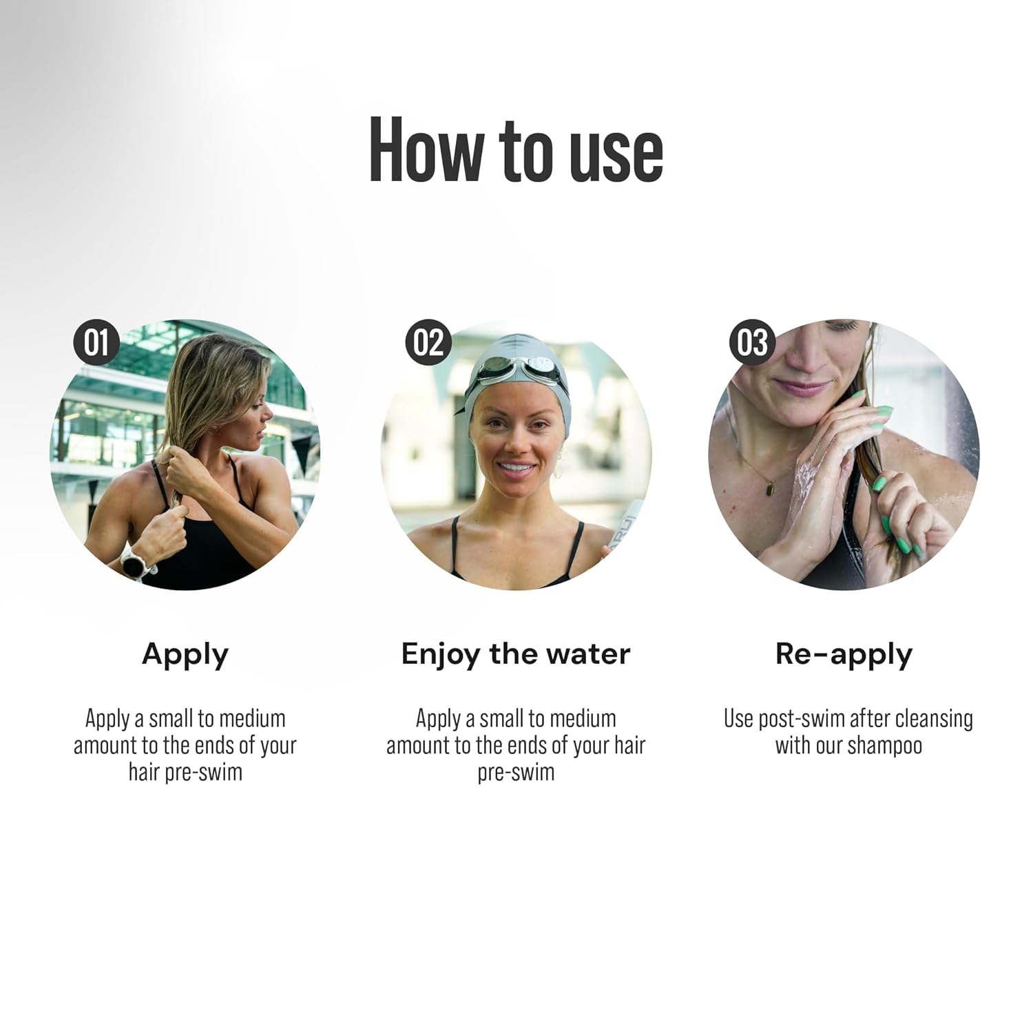 TRIHARD 2 Pack Pre and Post Swim Conditioner Chlorine Removal for Swimmers - Image 3