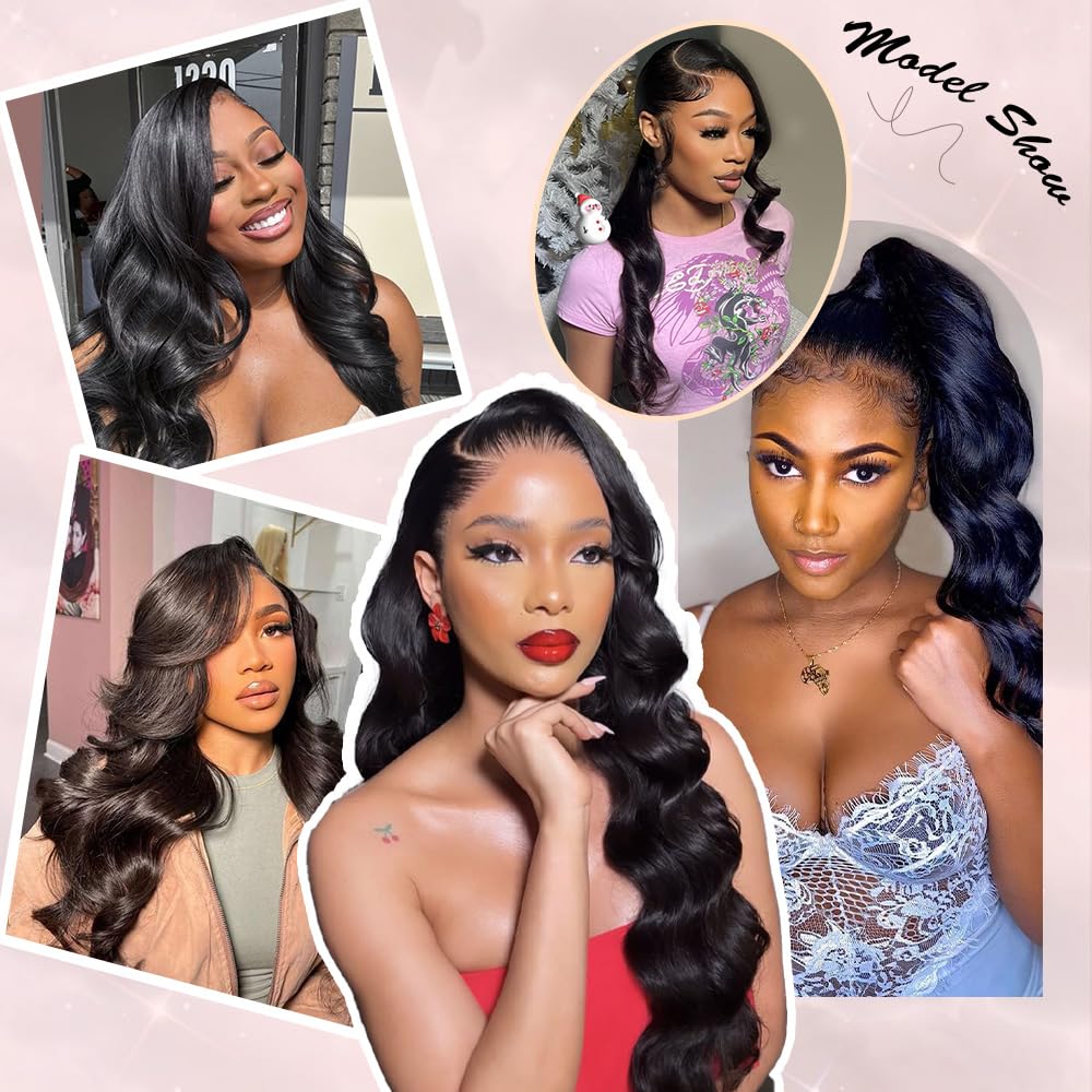 30 Inch 200% Density 13x6 Body Wave Lace Front Human Hair Wig - Image 7