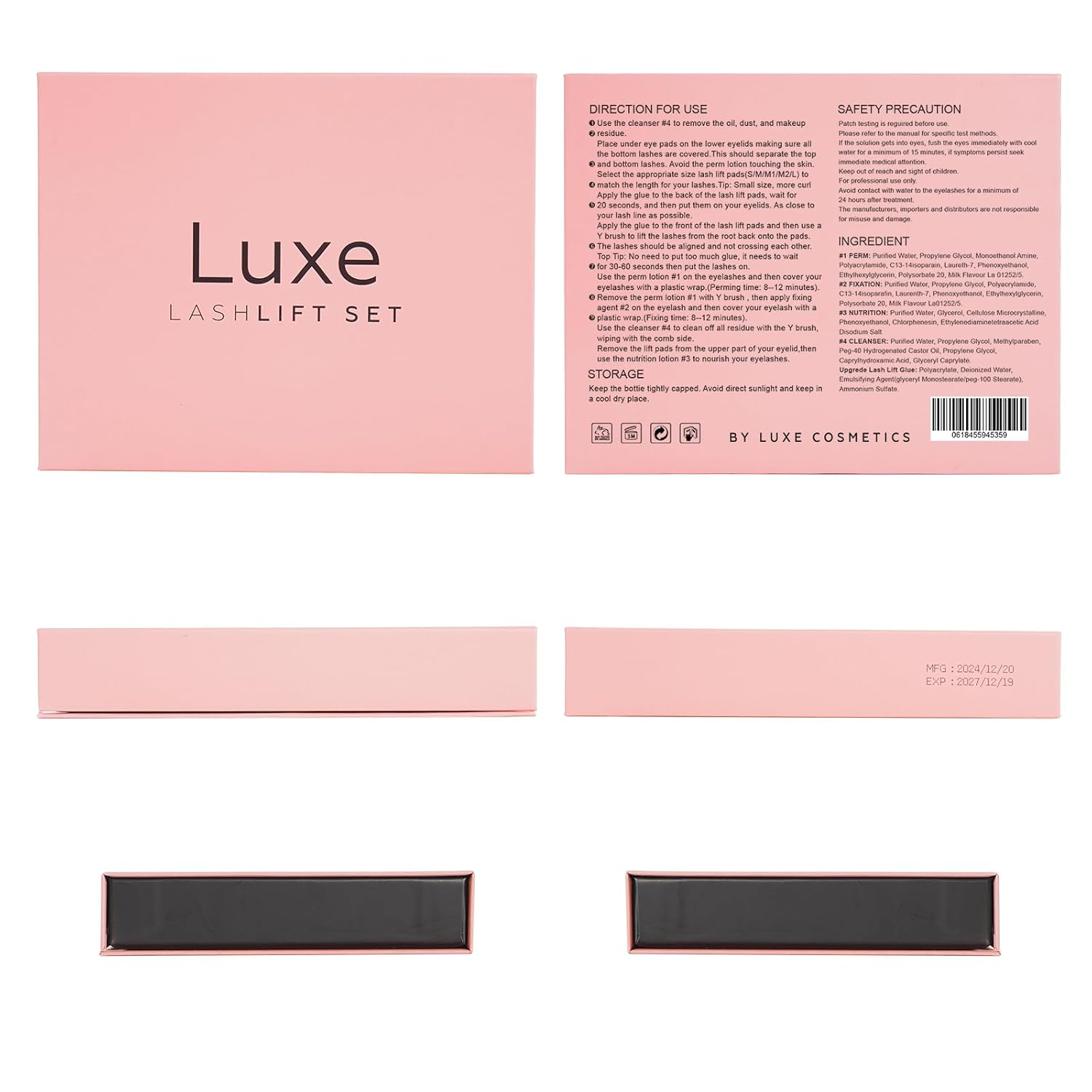 Luxe Cosmetics 8 Week Lash Lift Kit Complete Set Easy Application - Image 3
