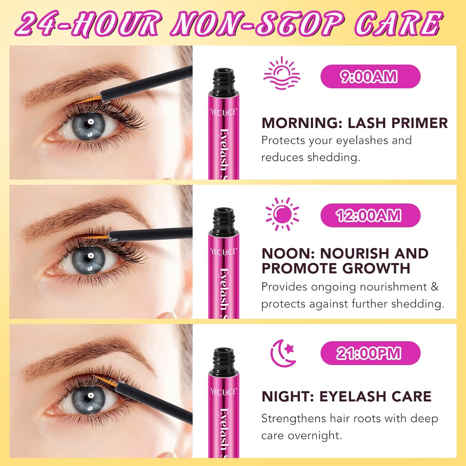 10ml Fuller, Longer-Looking Eyelash Growth Serum for Nourishing Damaged Lashes - Image 4