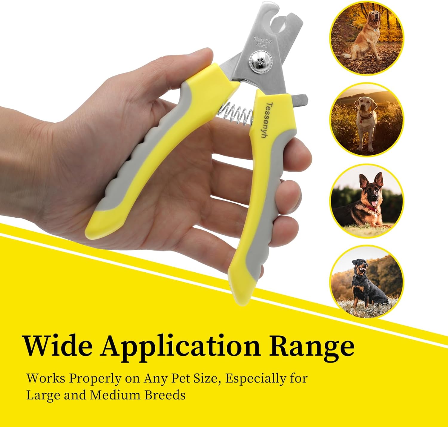 Heavy Duty Nail Clippers for Medium Large Dogs, Safety Lock Guard Included - Image 5