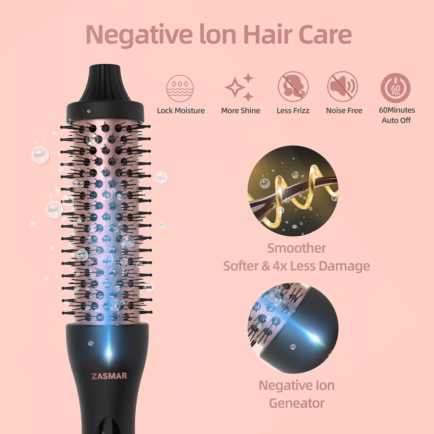 1.5-Inch Ceramic Thermal Brush with 10 Heat Settings for Quick Blowouts and Curls - Image 5