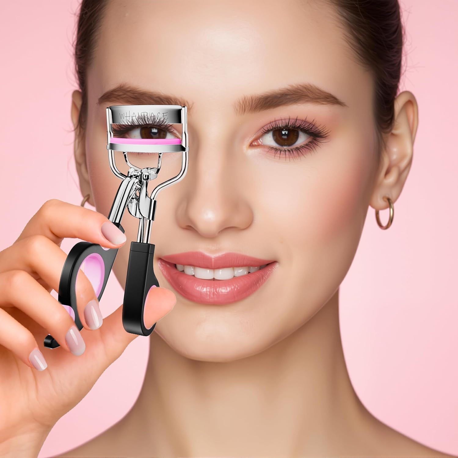 Gpink Eyelash Curler with 6 Extra Replacement Strips for Superior Curling - Image 5