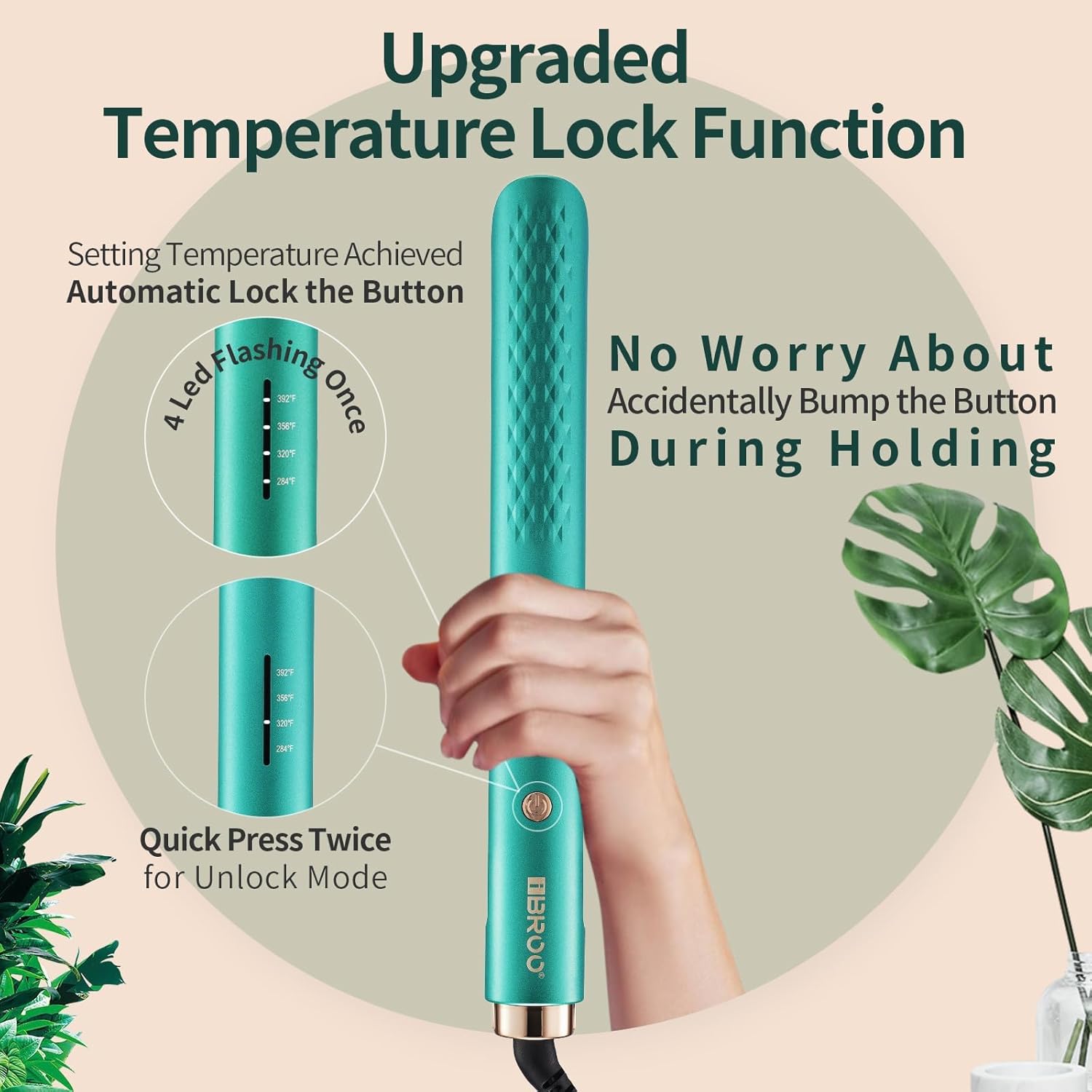 Ceramic Tourmaline Ionic Flat Iron & Curling Iron Combo 1 Inch - Image 4