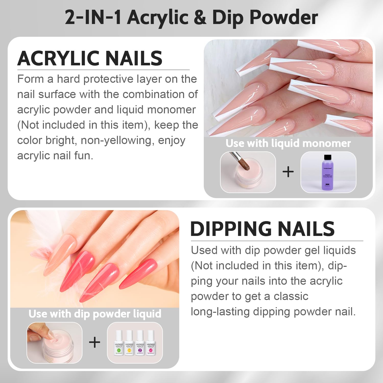 4.23oz White Acrylic Dip Powder Refill for Professional French Manicure and Nail Art - Image 3