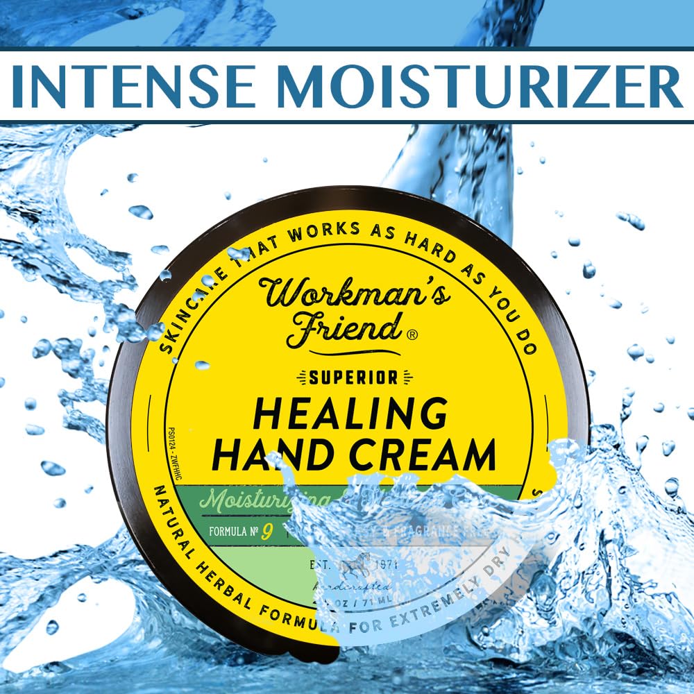 WORKMAN'S FRIEND Superior Healing Hand Cream 2.5 oz Intense Dry Cracked Skin Moisturizer - Image 3
