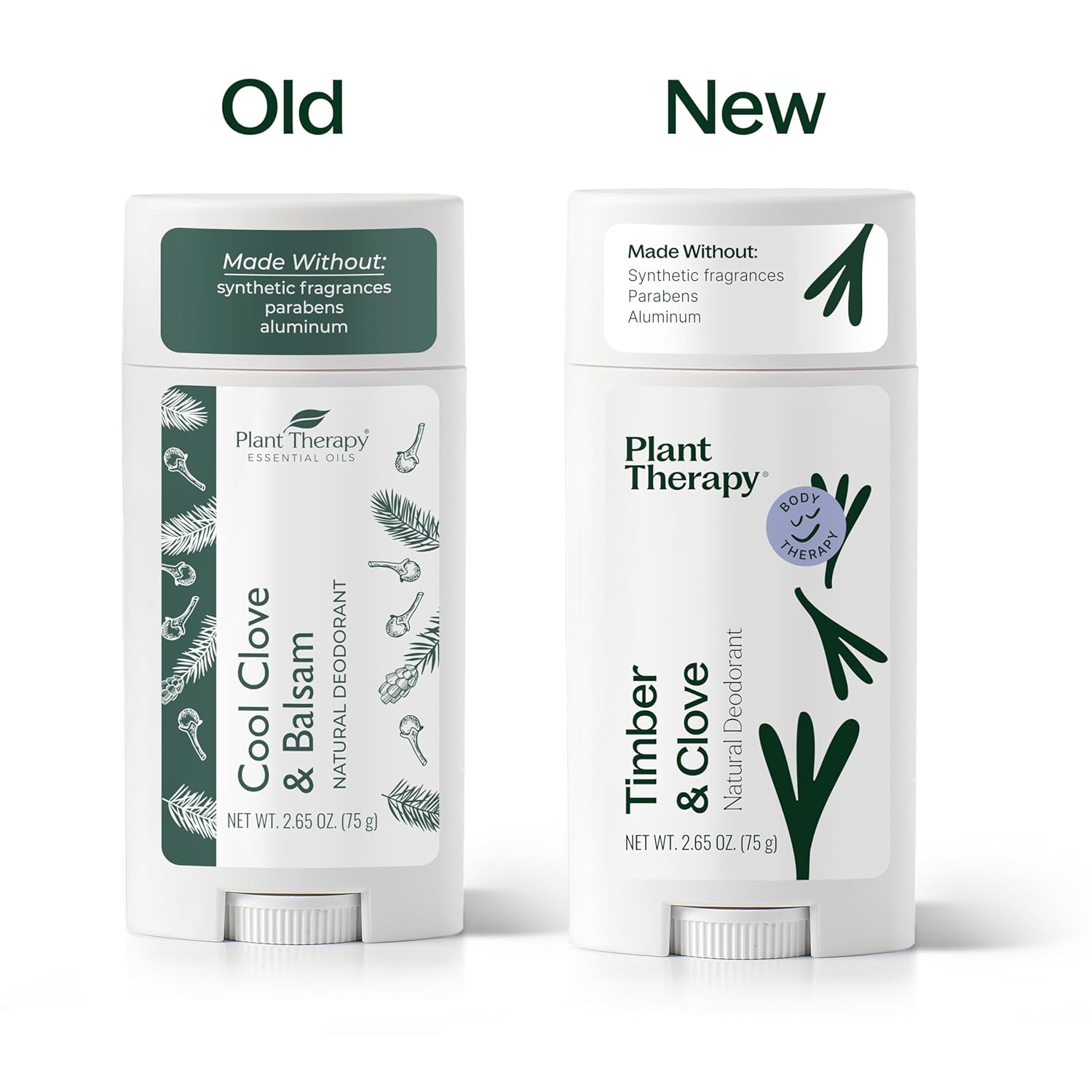 Plant Therapy Timber & Clove Natural Deodorant 2.65 oz Aluminum Free - Image 8