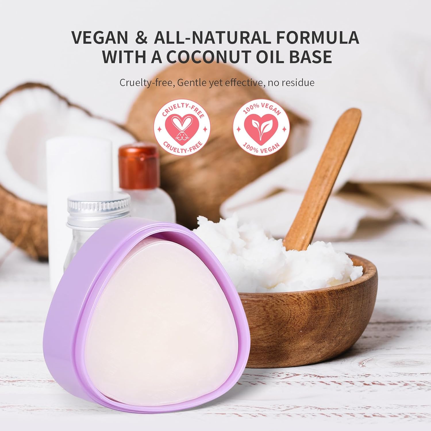Docolor Vegan Makeup Brush Cleaner Set with Solid Soap Sponge and Mat - Image 4
