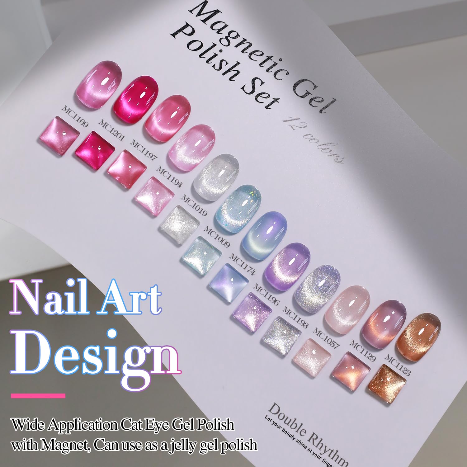 Double Rhythm 28 Piece 0.5oz Soak Off Gel Nail Polish Set for Home DIY Nail Art - Image 8