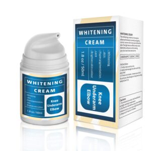Underarm Whitening Cream for Body,Skin Lightening for Intimate Areas,Brightening Bleaching Cream Dark Spot Remover Corrector for Neck,Armpit,Elbow, Inner Thigh and Knees,Bikini,1.8oz