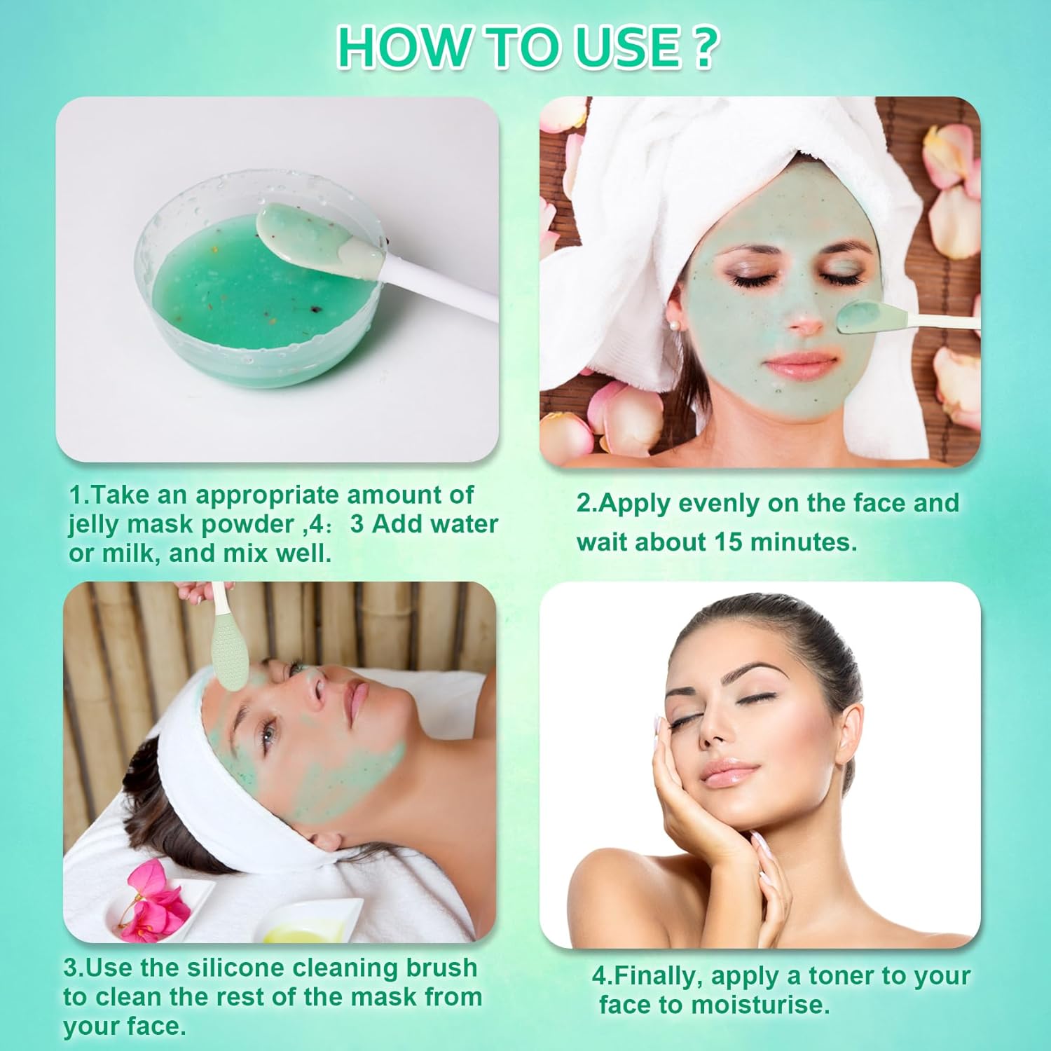 Professional Hydrating Aloe Vera Jelly Mask Powder, 23 Fl Oz - Image 7