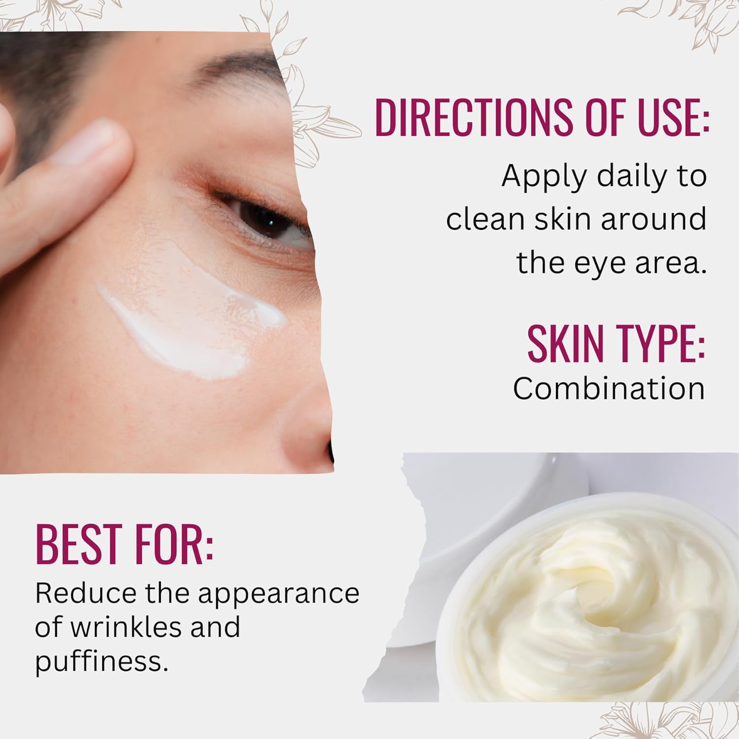 Retinol Boost 1.7 oz Eye Cream with Vitamin A, Kiwi Extract, and CoQ10 - Image 2