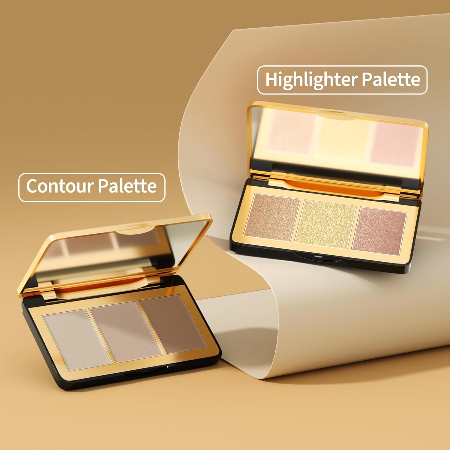 Fair/Light Cool Toned Contour Palette - Smooth, Blendable, Long-Lasting Face Shaping Powder - Image 8