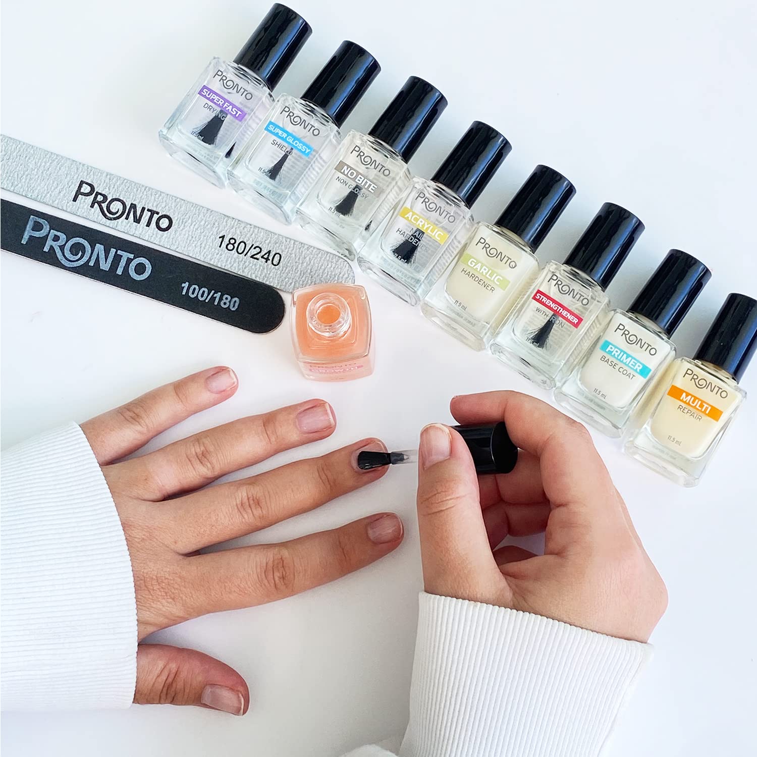 Pronto No Age Nail Rejuvenating Treatment for Ridges, Brittle, Yellow Nails - 15ml Capacity - Image 7