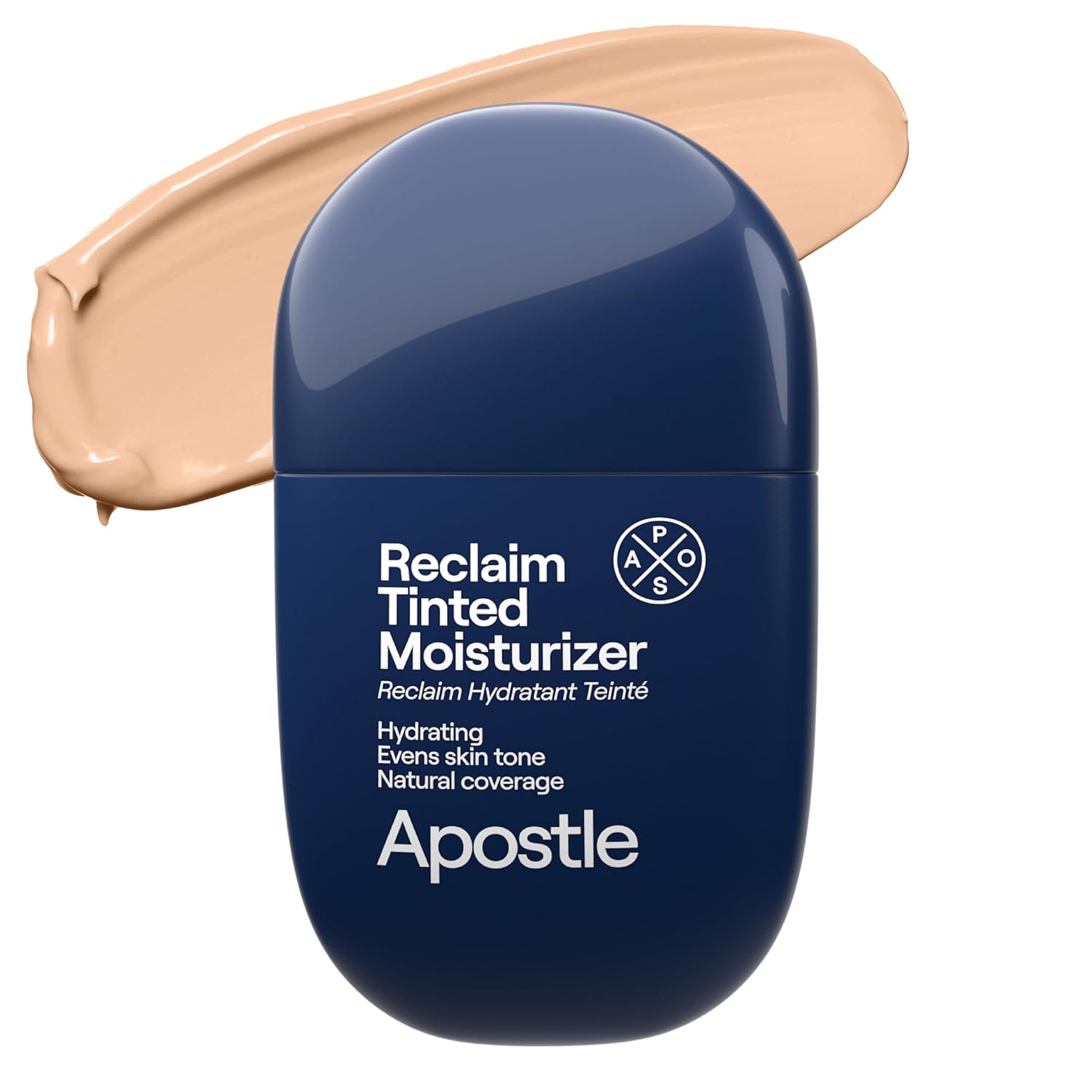 APOSTLE Reclaim Tinted Moisturizer for Men (9 Kingston) - Niacinamide, Vitamin E, Squalane, Hyaluronic Acid, Tinted Face Moisturizer For Men. Hydrates, Evens Skin Tone, Reduces Fine Lines, 1 Fl. Oz.