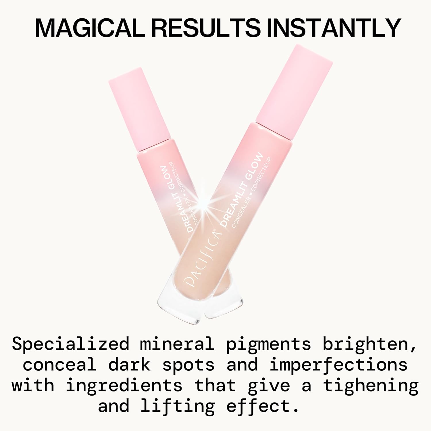 Pacifica DreamLit Glow Squalane Full Coverage Concealer for Dark Circles 0.3 oz Vegan - Image 2