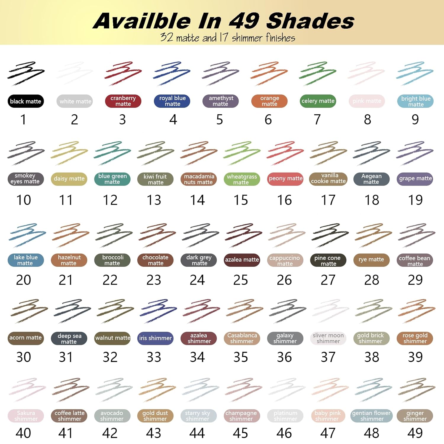 Smudge-Proof Waterproof Retractable Eyeliner Pencil with Brush, Matte and Shimmer Finish, 09 Bright Blue - Image 7