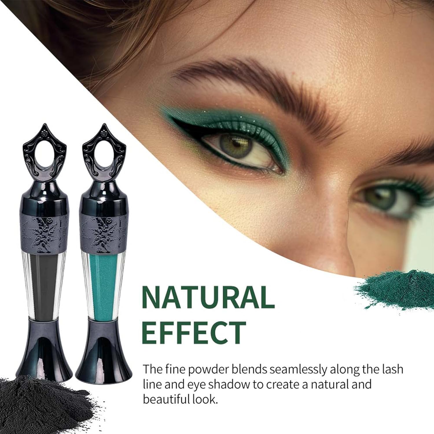 Long-Wearing #01 Black Powder Eyeliner for Women, Smudge-Proof, Easy Application - Image 7