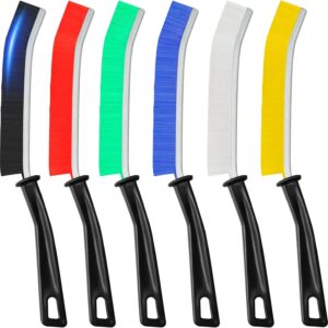 6Pcs Hard Bristle Crevice Cleaning Brush, Multifunctional Premium Crevice Cleaning Tool, Designed for Cleaning Narrow Spaces, Suitable for Toilet, Faucets,Kitchen,Grout, KOSPRIE