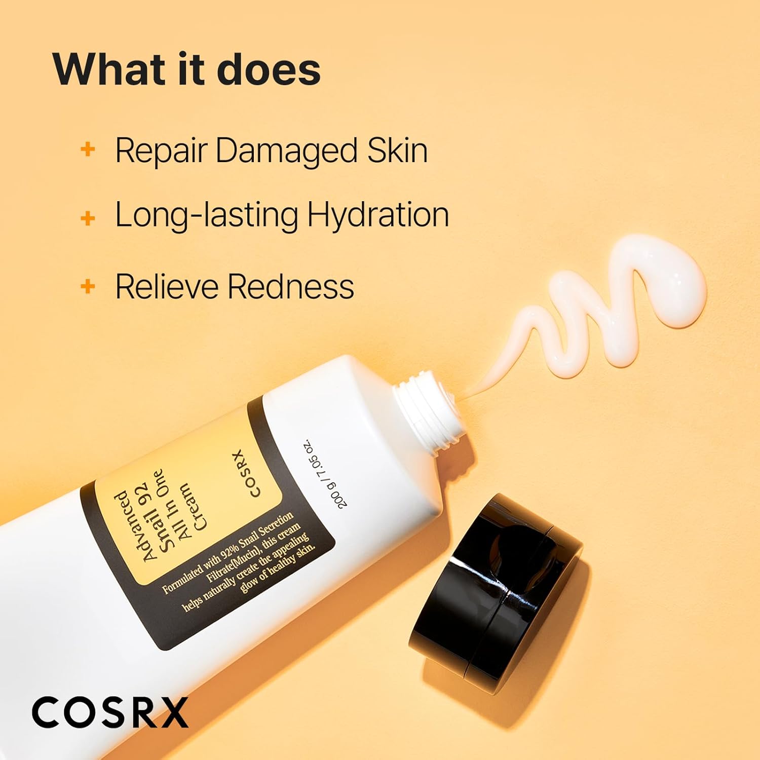 COSRX Advanced Snail 92% Moisturizing Cream Gel for Dry Sensitive Skin, 200g Tube - Image 3