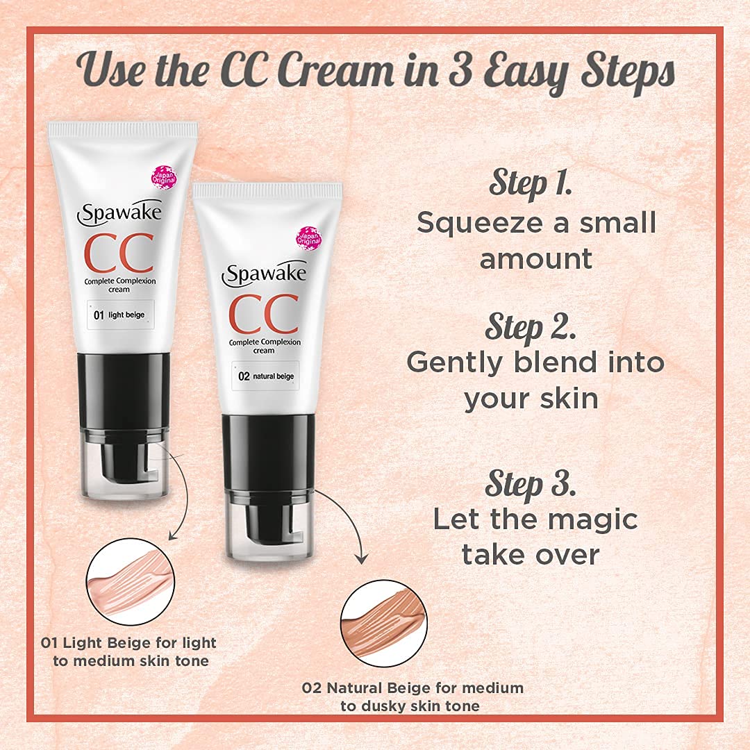 30g Natural Beige CC Cream for All Skin Types with SPF 32/PA++ - Image 7