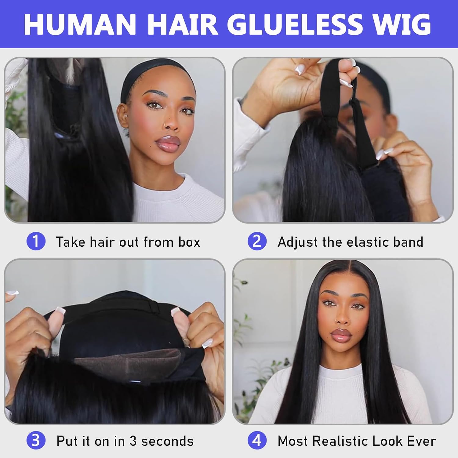 30 Inch 5x5 HD Lace Closure 220 Density Pre Plucked Human Hair Wig - Image 8