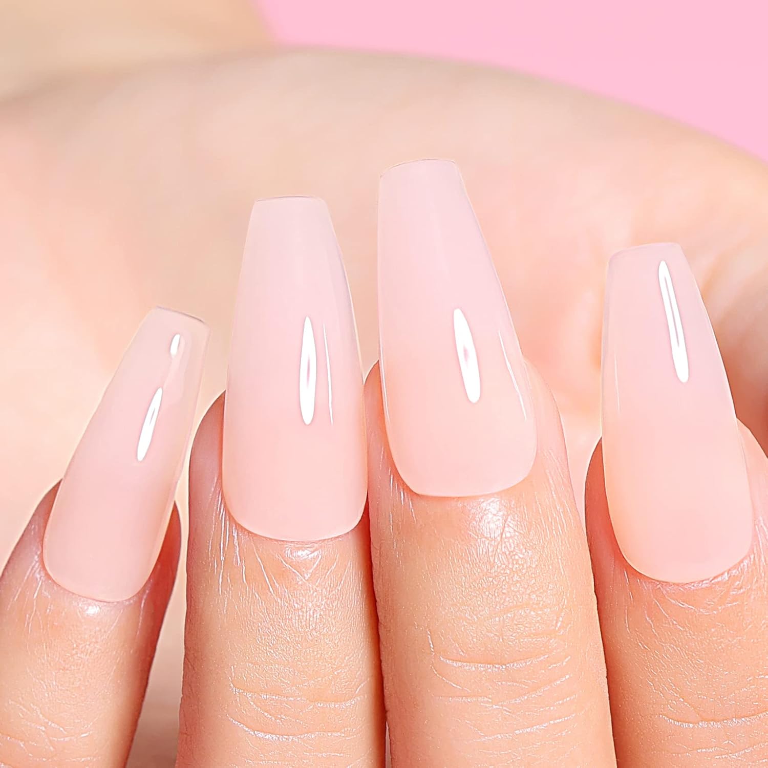 AIMEILI 5-in-1 Builder Base Gel Nail Polish 10ML Translucent Nude Hema Free Vegan - Image 5