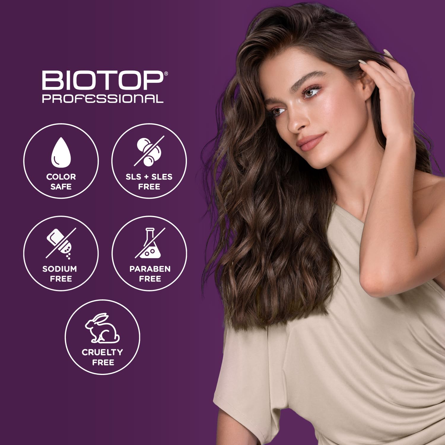 Biotop Professional Pro-Active Curl Enhancing Leave-In Soufflé Cream 11.15oz with Oils - Image 4