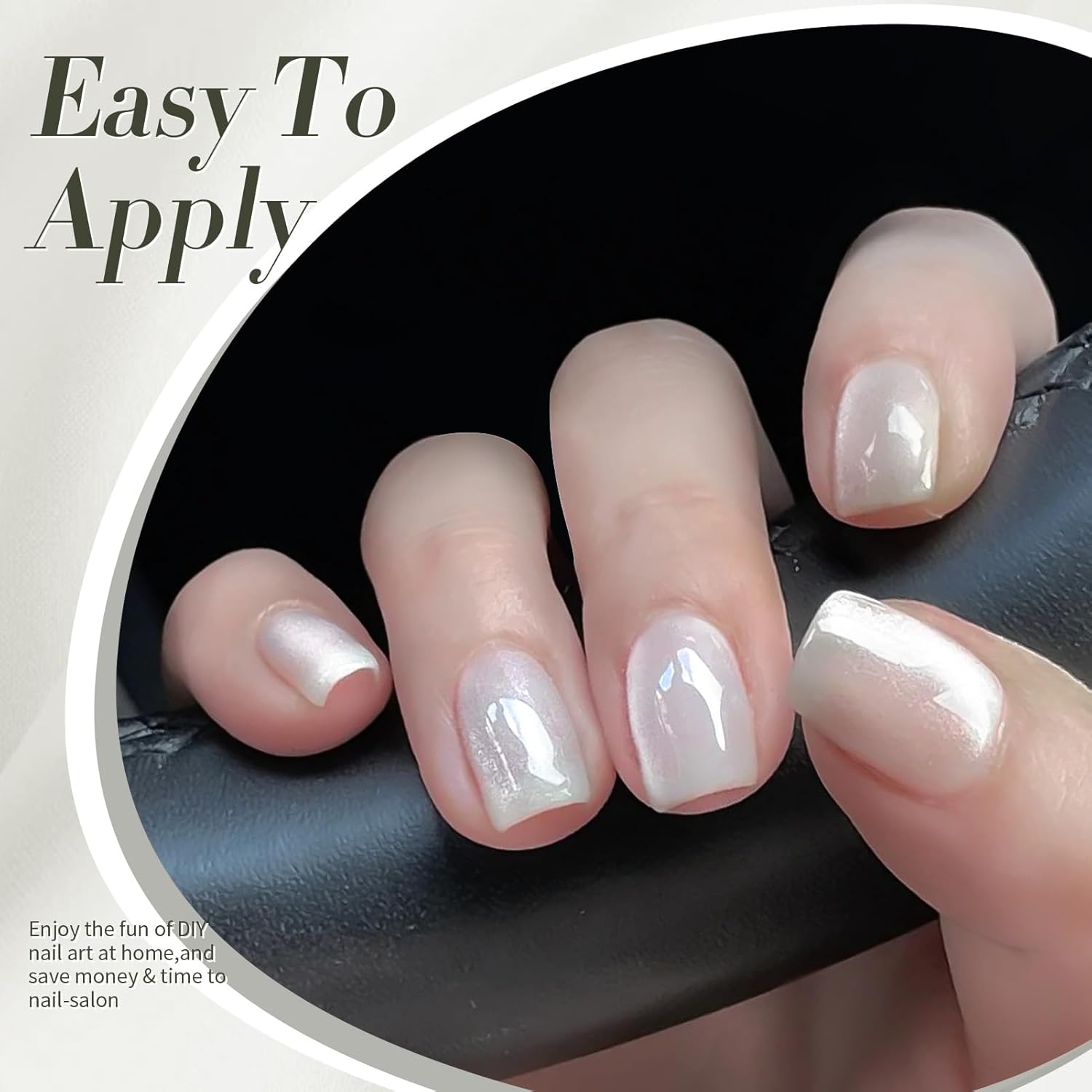 BORN PRETTY 15ML Milky White Magnetic Cat Eye Gel Nail Polish for DIY Nail Art - Image 6