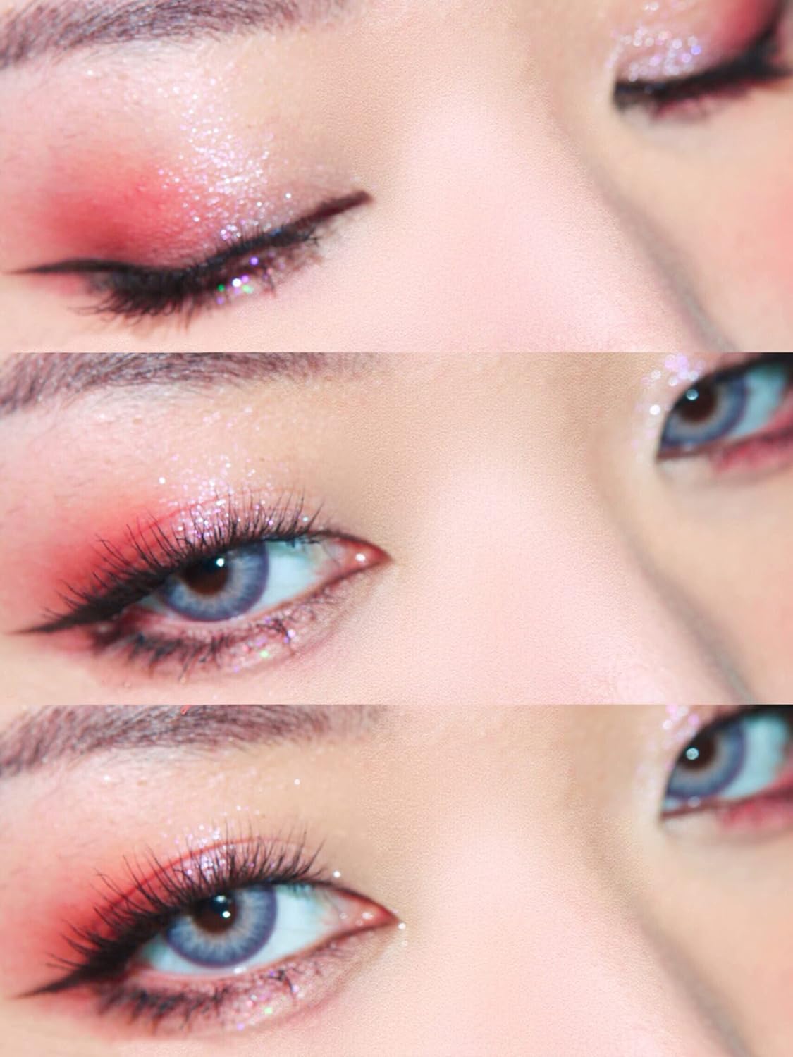 9 Shade Pink Eyeshadow Palette Metallic Shimmer Finish Long Lasting Waterproof - Image 3
