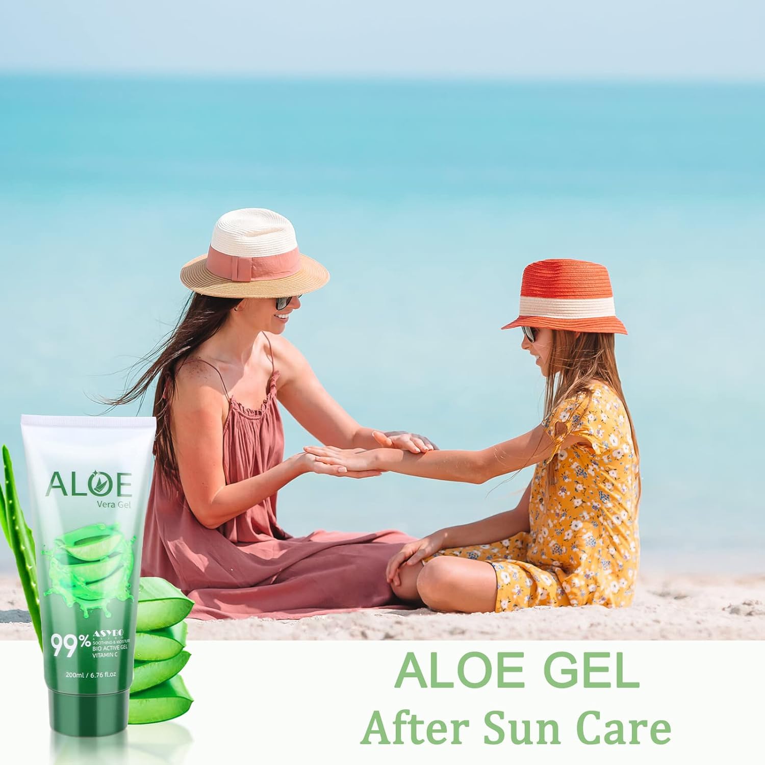 200ml 99% Organic Pure Aloe Vera Gel for Face and Body Sunburn Relief - Image 7