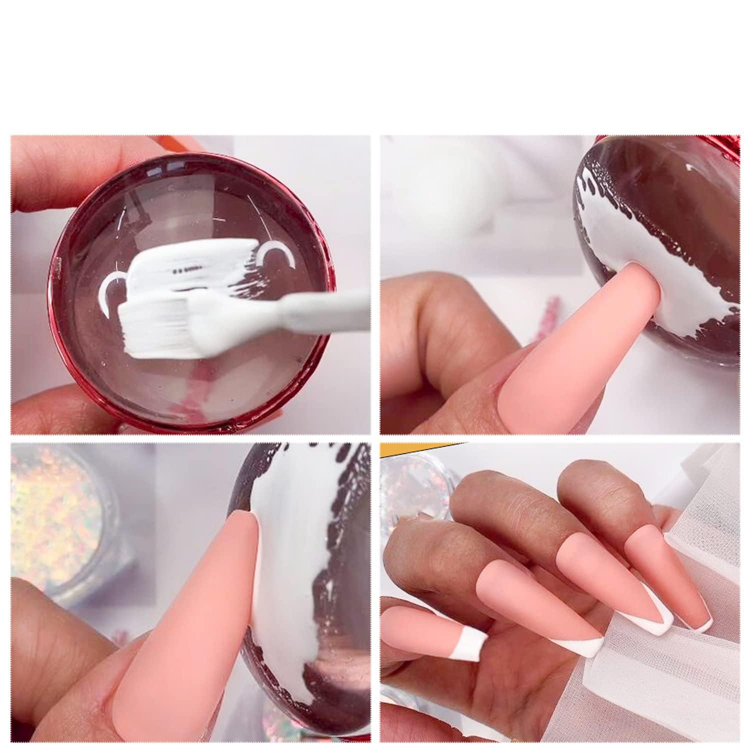 2.8CM Clear Jelly Silicone Nail Art Stamper and Scraper Set with Protective Cap - Image 3