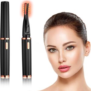 Eyelash Curler Heat,2 in 1 Clip-Type Heated Eye Lash Curler,New Comb Electric Eyelash Curlers,3 Temperature Modes (Black)