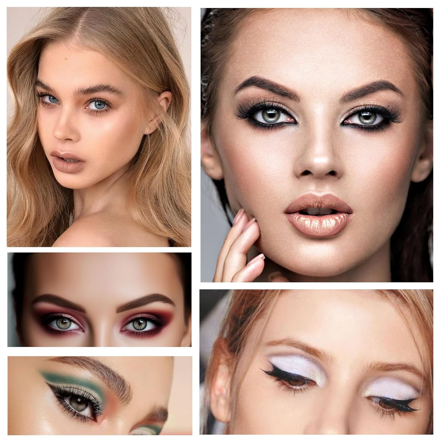 Single Green Pressed Powder Matte Eyeshadow Palette High Pigment Blendable Long Lasting Makeup - Image 4