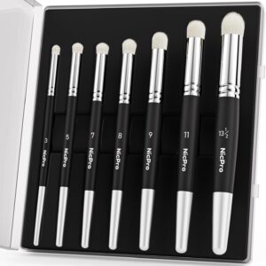 Nicpro Dry Brush Miniature Painting, 7 Sizes Professional Drybrush Set with Storage Case, Hobby Detail Paint Brushes for Tabletop & Wargames Miniature Model Painting