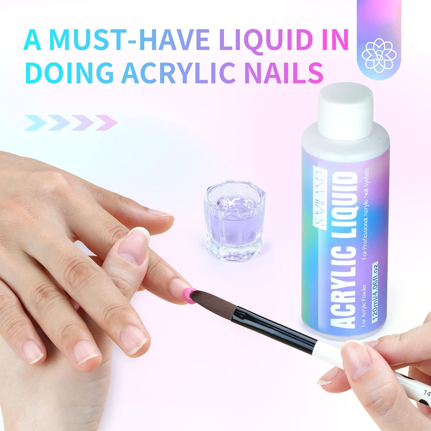 SAVILAND 0.5Oz Acrylic Nail Powder and 50ml Liquid Starter Kit for Beginners - Image 4