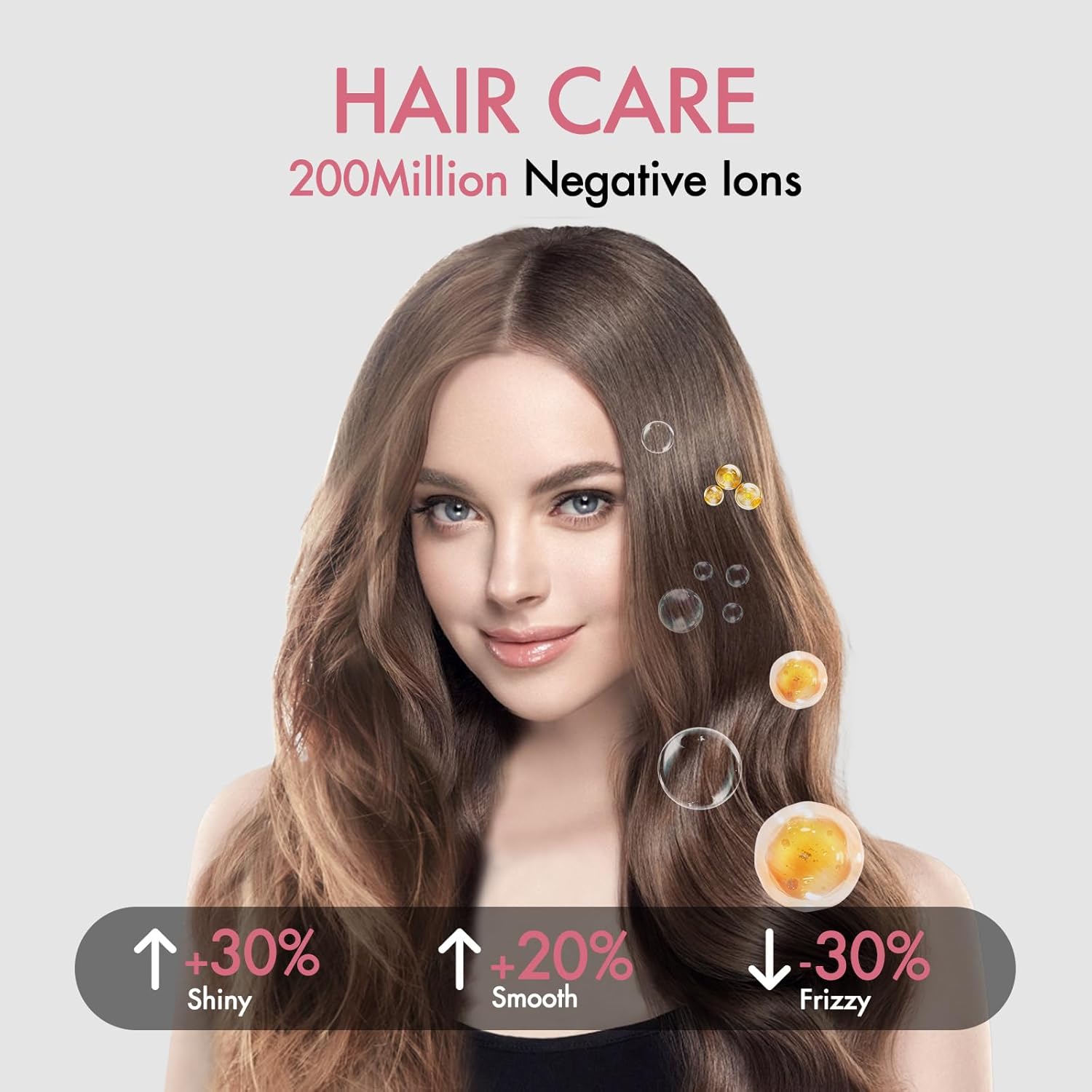 Professional Lightweight Ionic Hair Dryer with Brushless Motor, 2 Speeds, 4 Heat Settings, Quiet Operation - Image 3