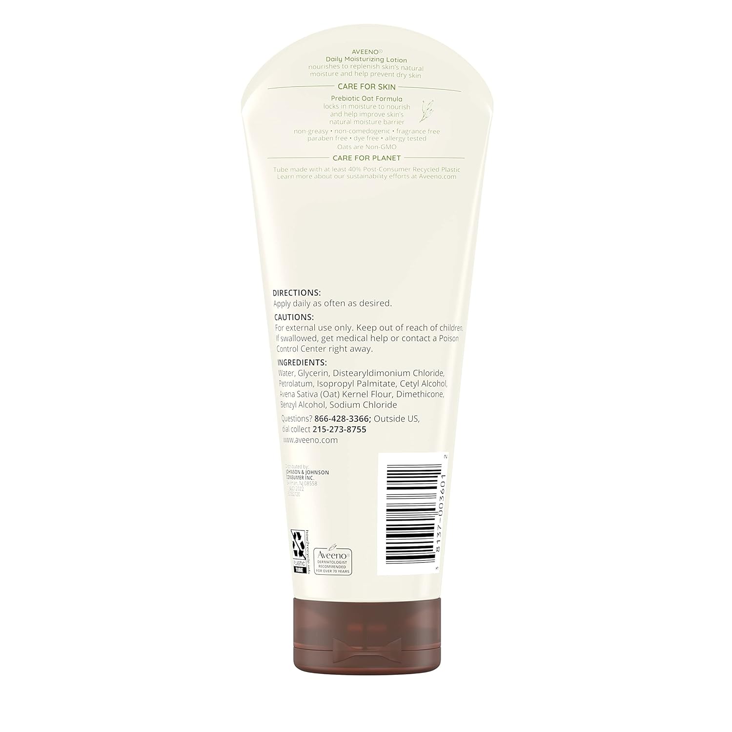 Aveeno Daily Moisturizing 8 fl oz Body Lotion with Prebiotic Oat, Paraben-Free - Image 8