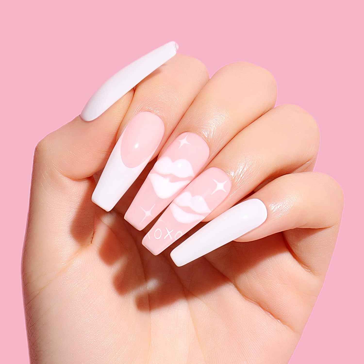 AIMEILI 6pcs Nude Pink Gel Nail Polish Set, 10ml Each, All Seasons Collection - Image 2