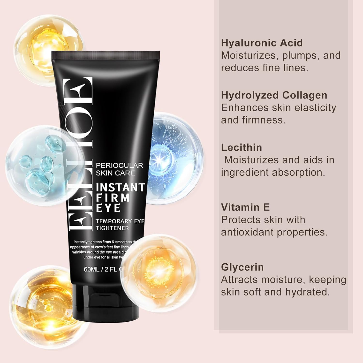 Instant Eye Tightener Cream 60 ML for Puffiness, Fine Lines, and Hydration - Image 5