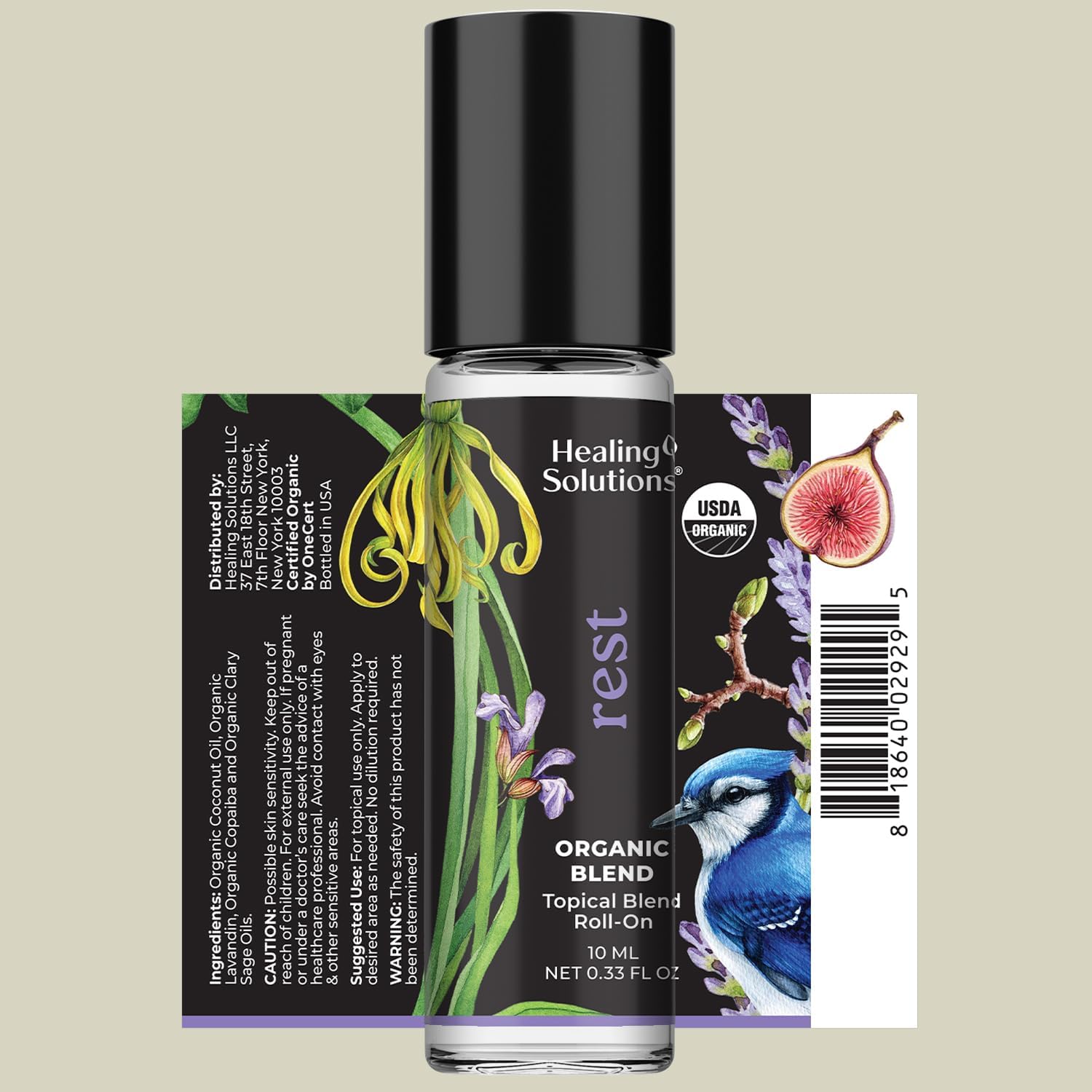 Healing Solutions 2 Pack Organic Rest Blend Essential Oil Roller for Calm Sleep - Image 7
