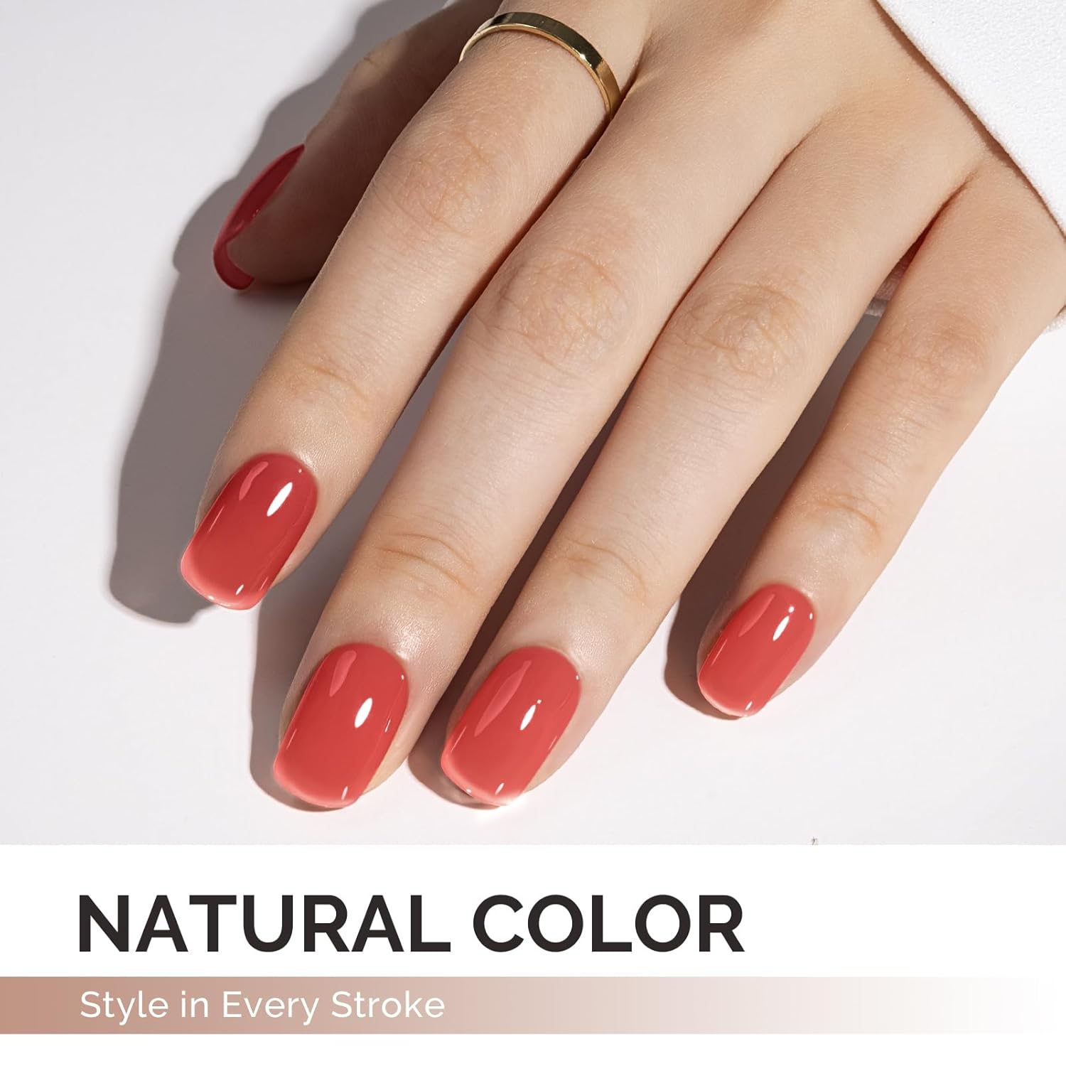 MelodySusie 0.5 oz Translucent Cherry Red Gel Nail Polish for Professional Nail Art - Image 5