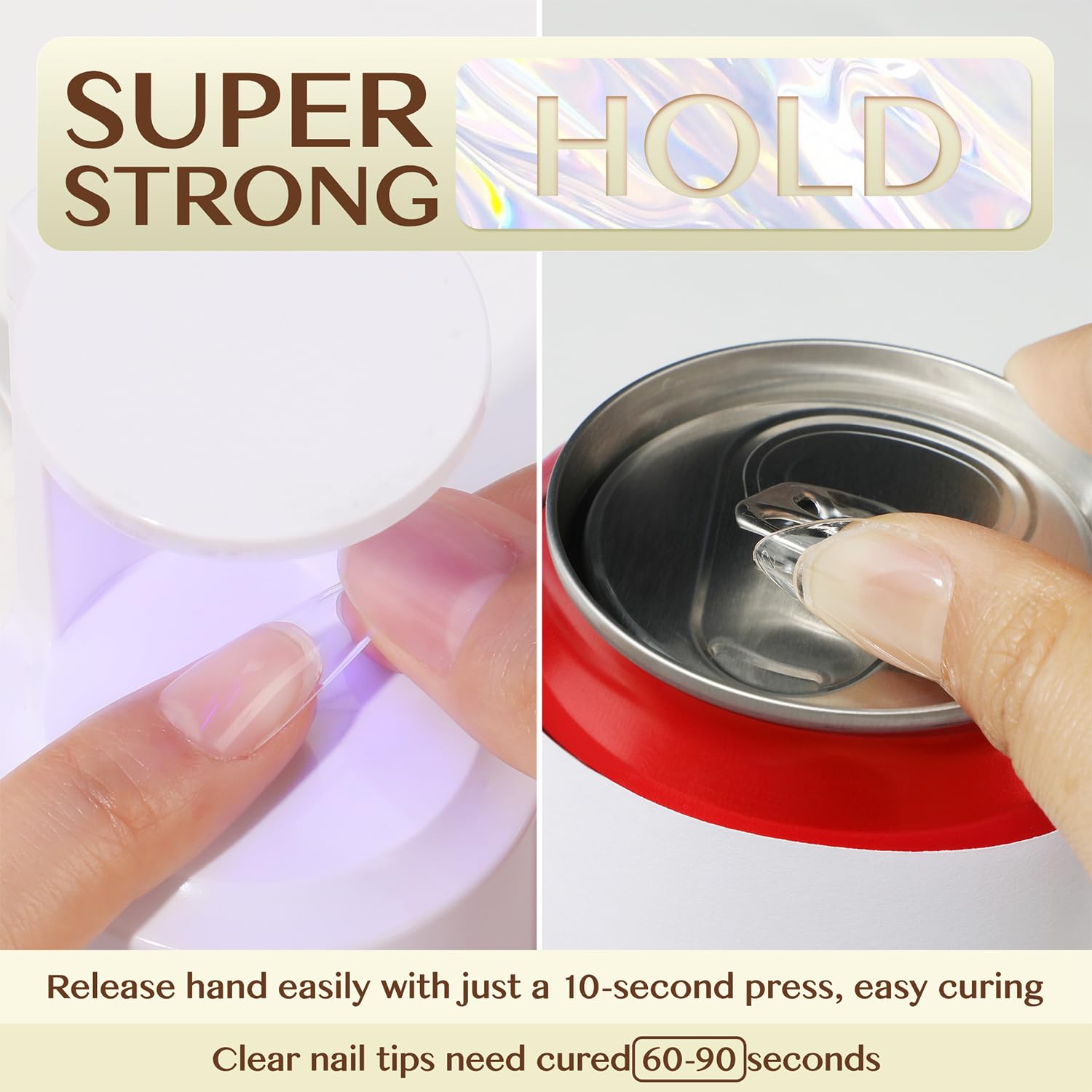 UNA GELLA 6-in-1 15ml Gel Nail Glue for Clear Acrylic and Soft Gel Tips - Image 3