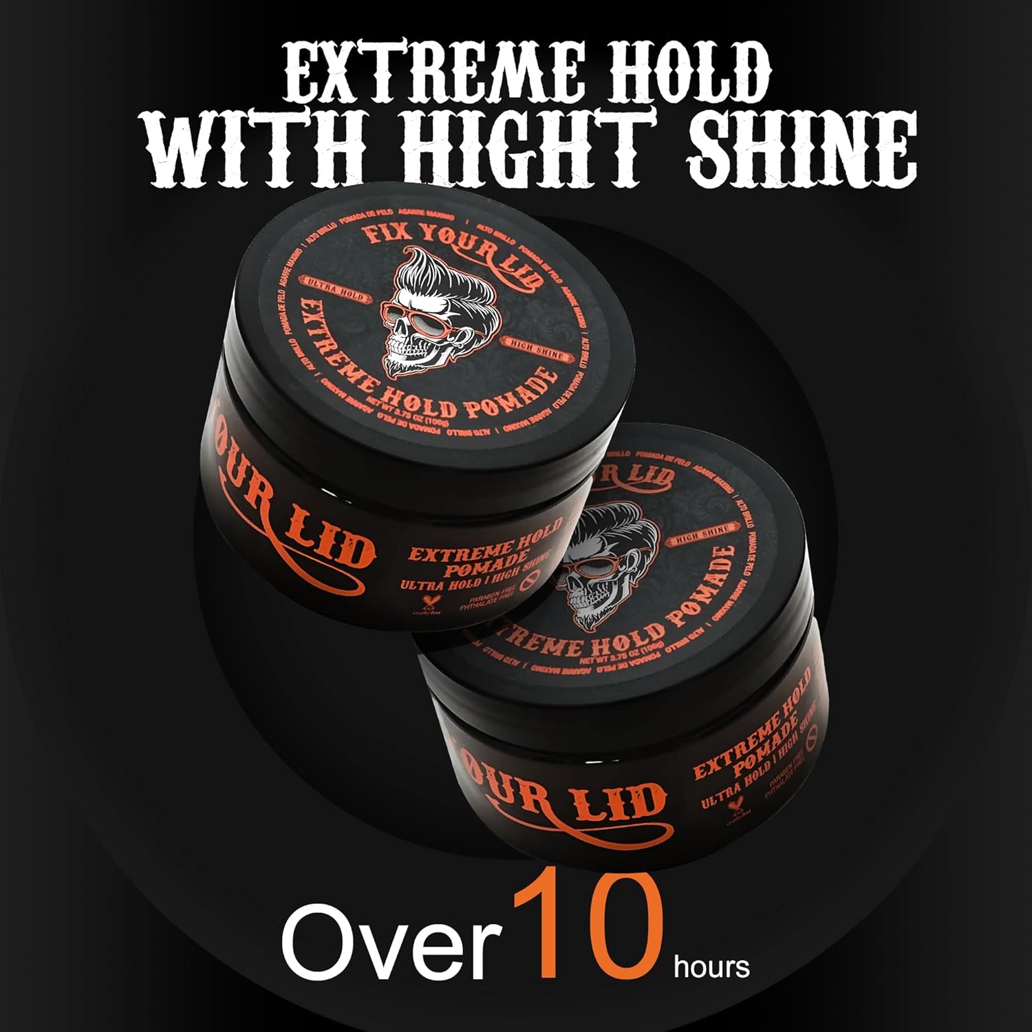 Extreme Hold High Shine Water-Based Hair Pomade for Men 3.75 oz - Image 5