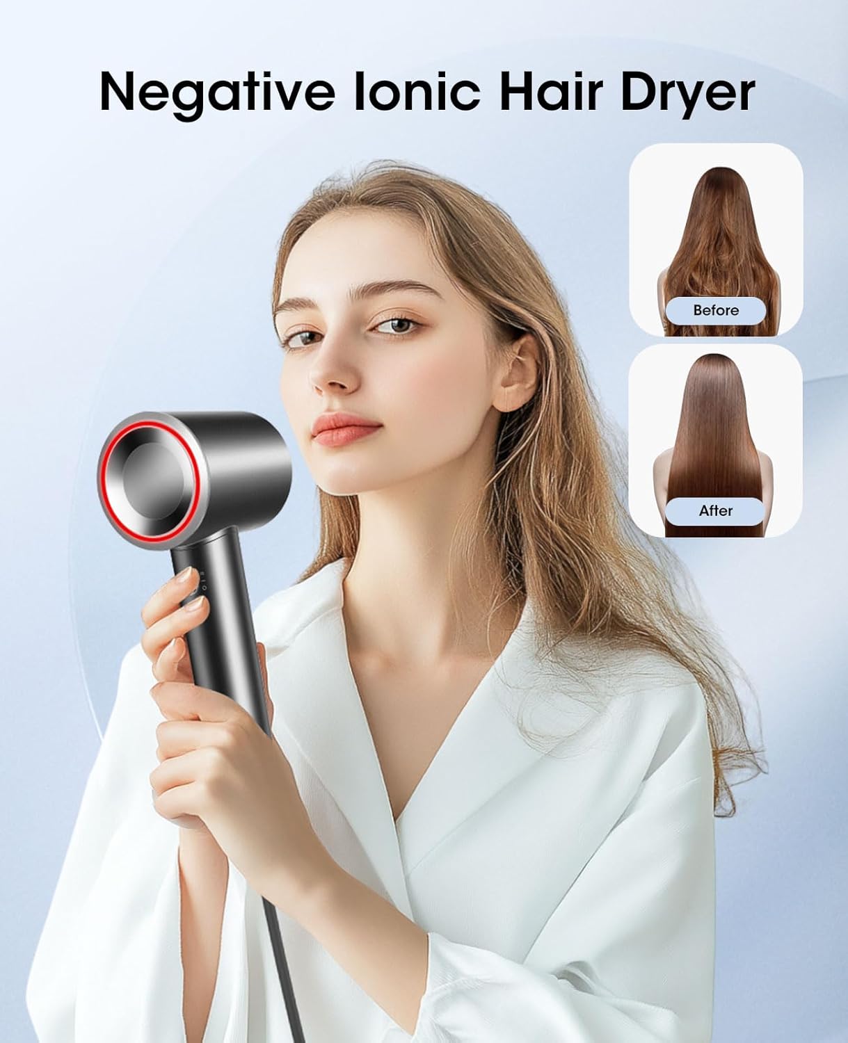 Ultra-Fast 110000 RPM Brushless Motor Compact Hair Dryer with Magnetic Diffuser for Home Travel Salon - Image 6