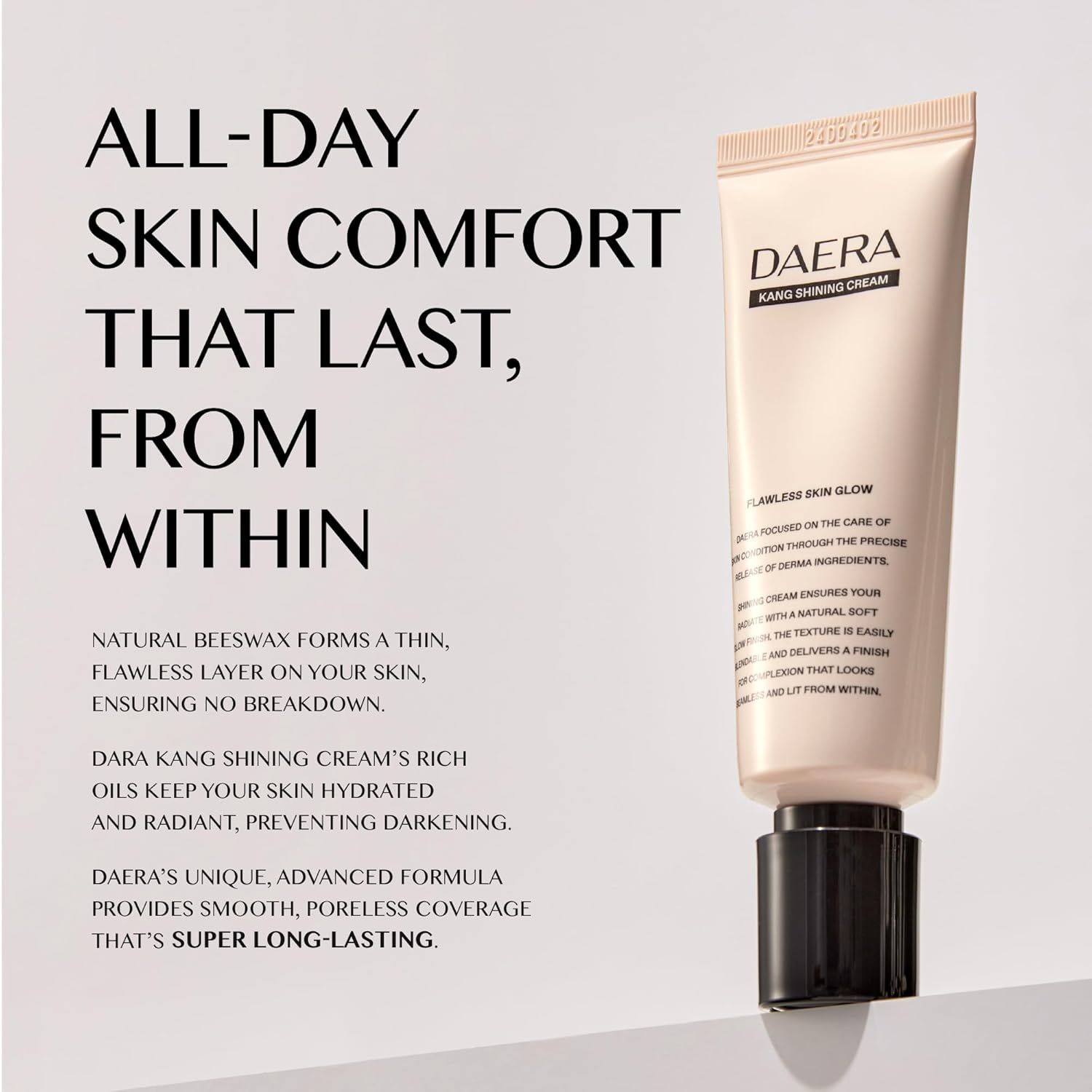 Kang Shining Korean BB Tinted Moisturizer Cream Neutral Shade 1.35 fl oz Lightweight Buildable Coverage - Image 7