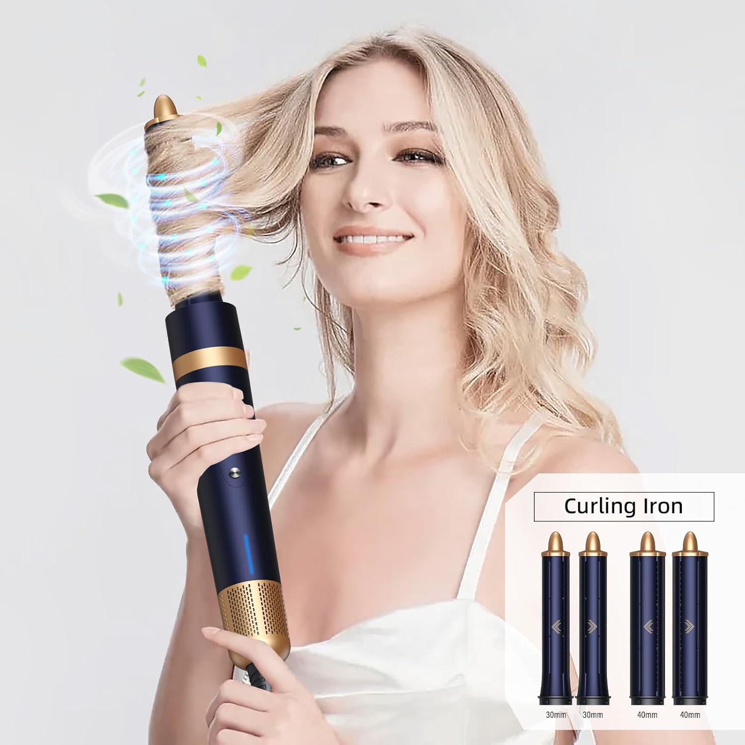 T-GOGO 6-in-1 Auto-Wrap Hot Air Brush with Ionic Technology - Black - Image 7